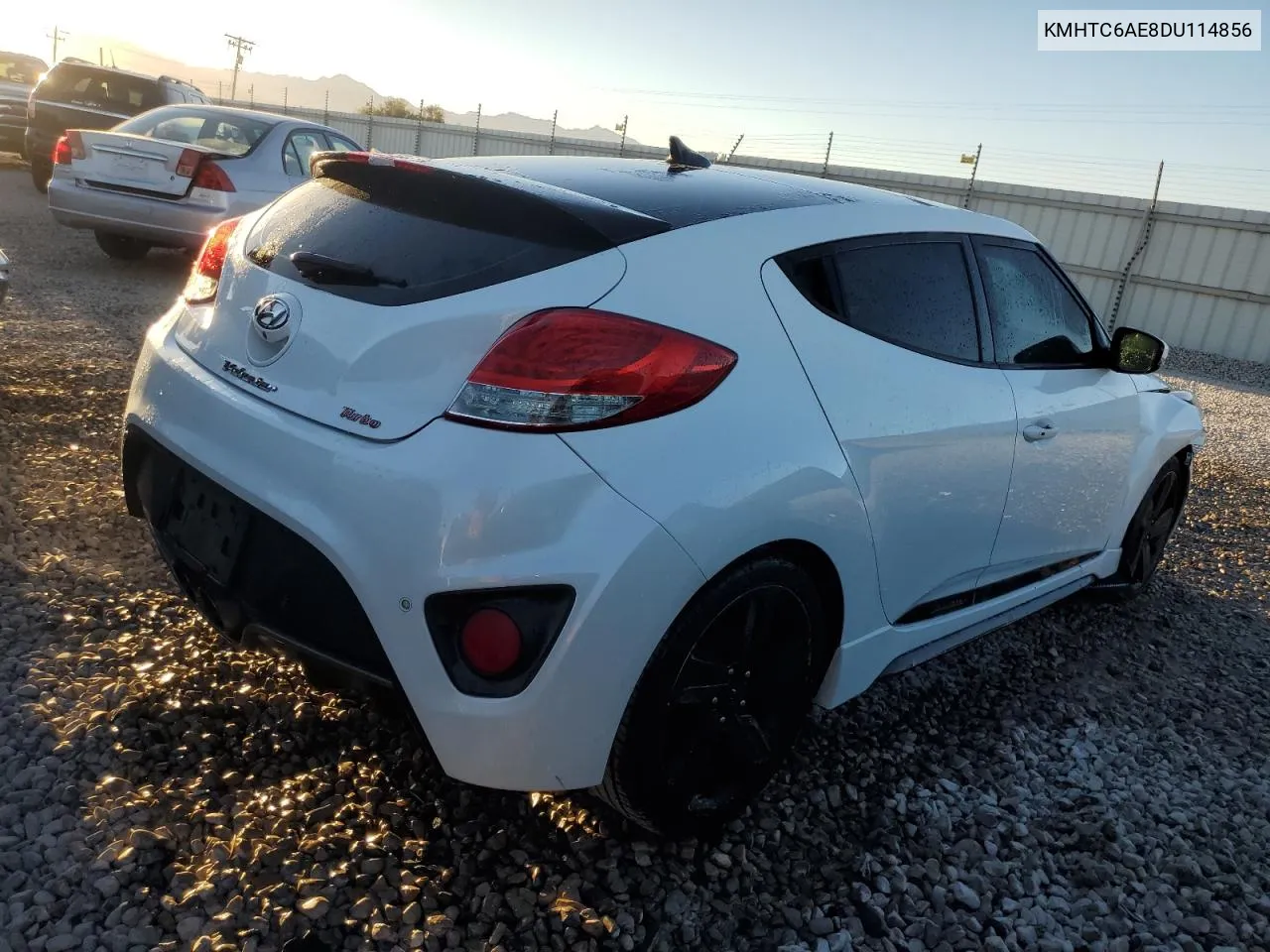 2013 Hyundai Veloster Turbo VIN: KMHTC6AE8DU114856 Lot: 72818154