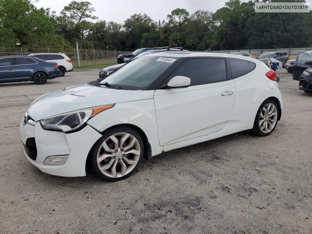 2013 Hyundai Veloster VIN: KMHTC6AD1DU107819 Lot: 72859644