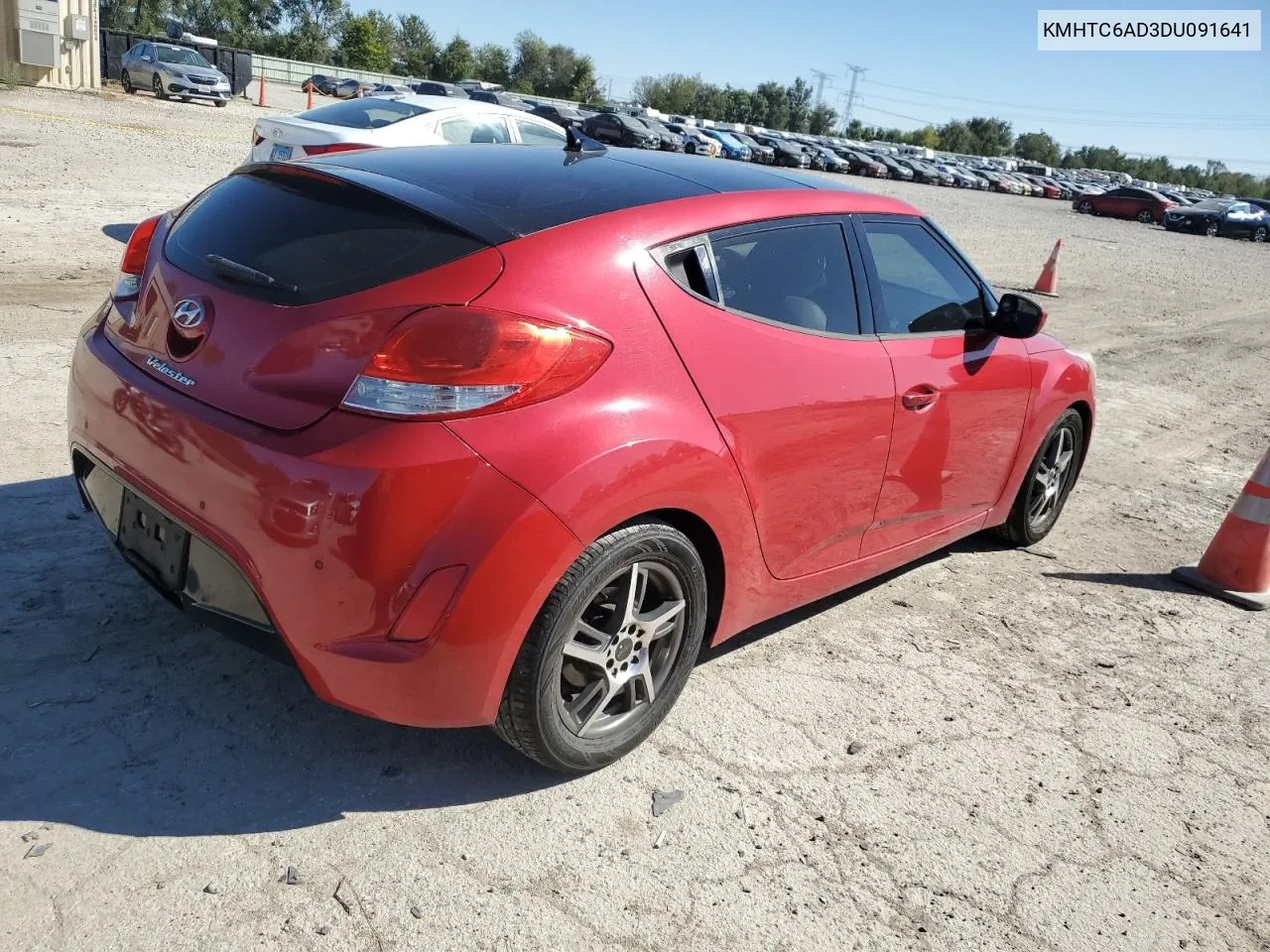 2013 Hyundai Veloster VIN: KMHTC6AD3DU091641 Lot: 74022584