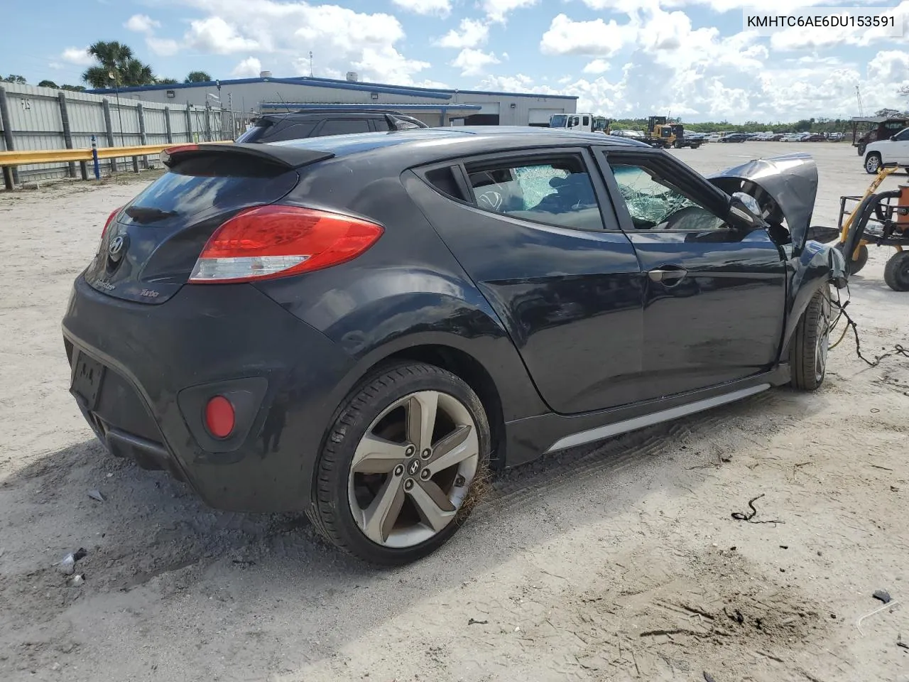 2013 Hyundai Veloster Turbo VIN: KMHTC6AE6DU153591 Lot: 74339374