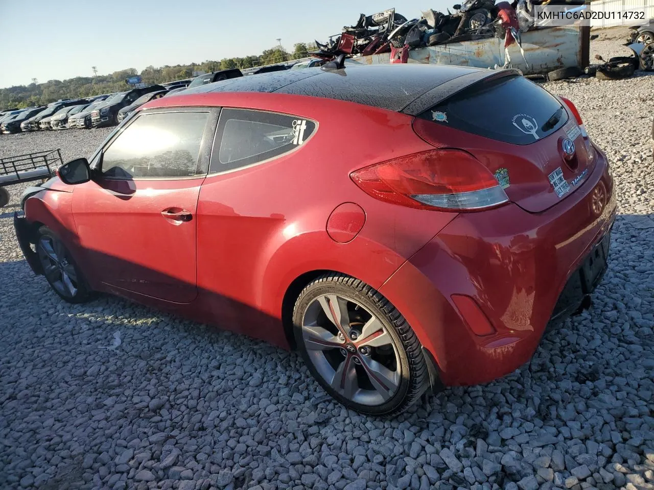 2013 Hyundai Veloster VIN: KMHTC6AD2DU114732 Lot: 74368394