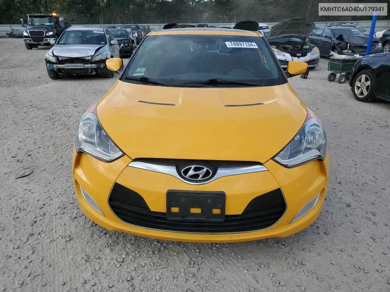 2013 Hyundai Veloster VIN: KMHTC6AD4DU179341 Lot: 74897134