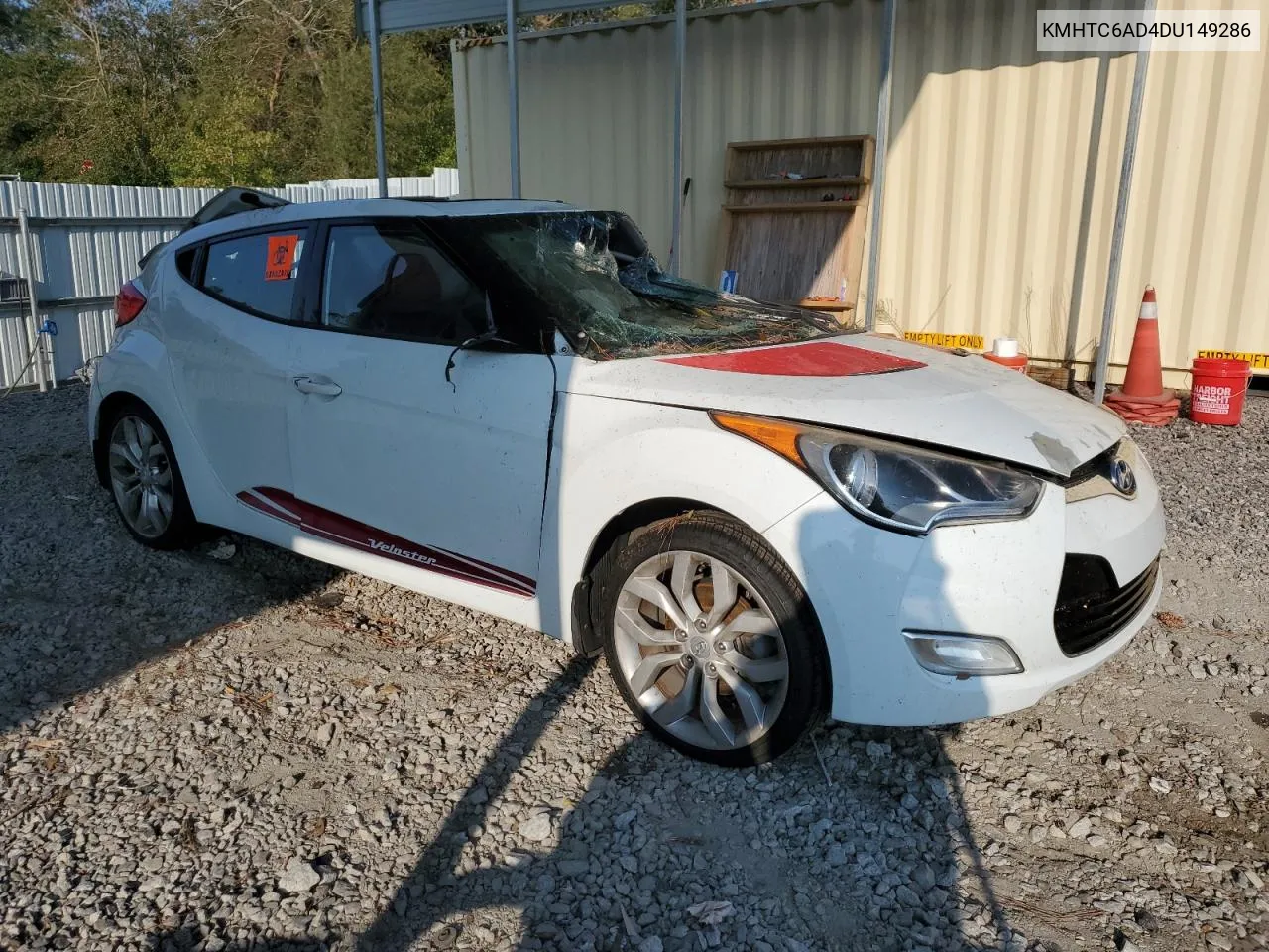 2013 Hyundai Veloster VIN: KMHTC6AD4DU149286 Lot: 74946374