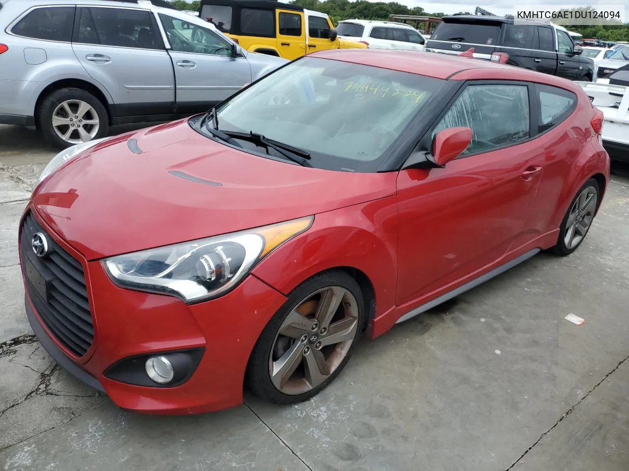 2013 Hyundai Veloster Turbo VIN: KMHTC6AE1DU124094 Lot: 74949224