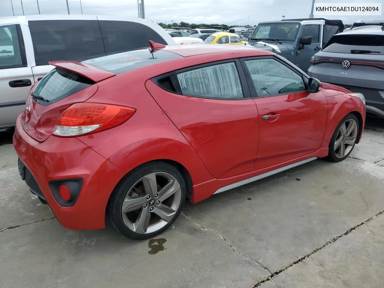 2013 Hyundai Veloster Turbo VIN: KMHTC6AE1DU124094 Lot: 74949224