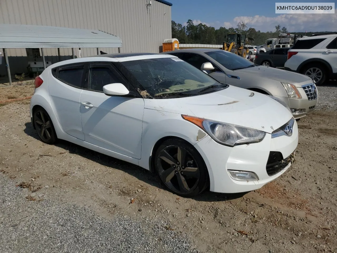 2013 Hyundai Veloster VIN: KMHTC6AD9DU138039 Lot: 75093064