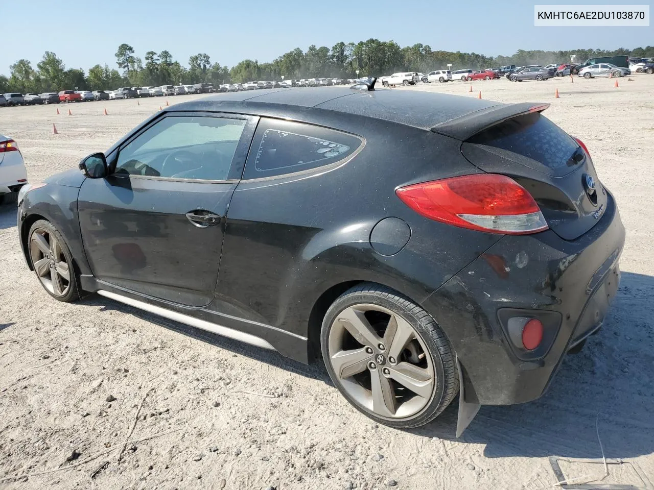 2013 Hyundai Veloster Turbo VIN: KMHTC6AE2DU103870 Lot: 75475294