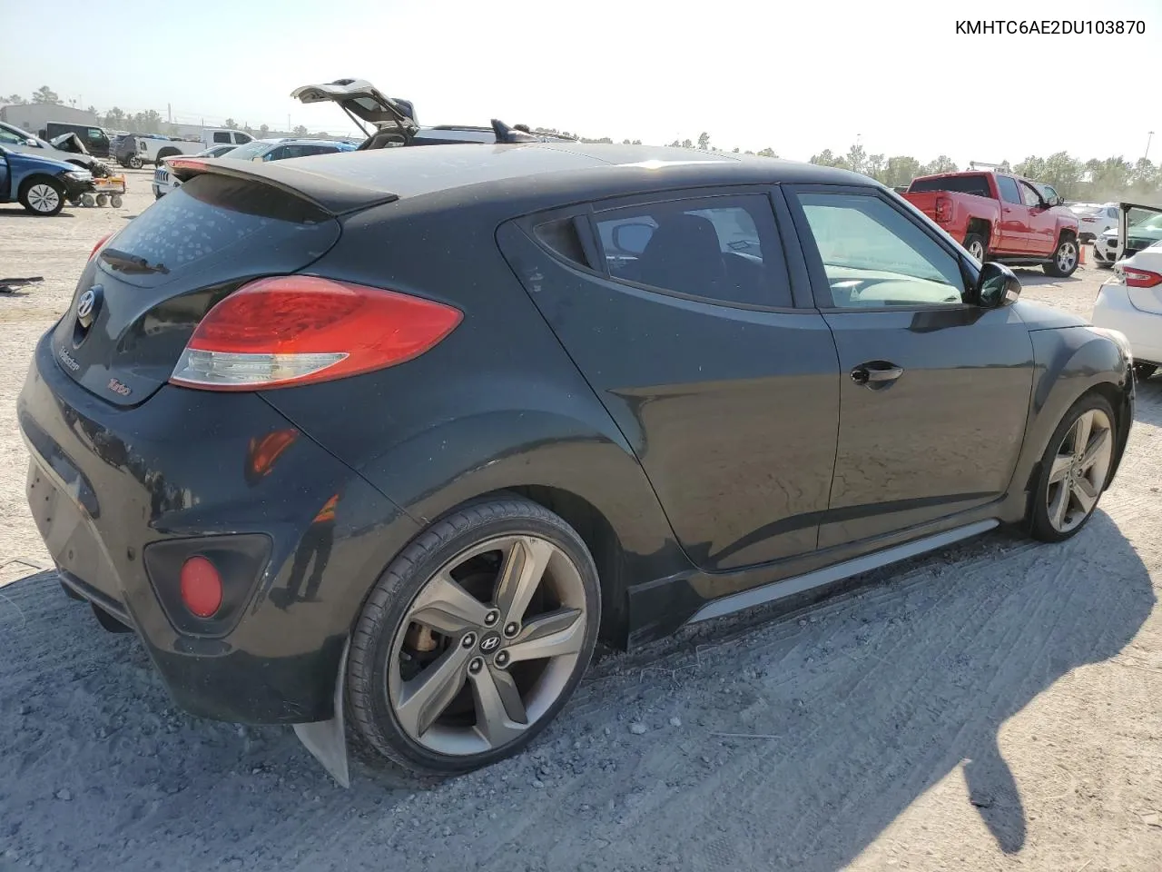 2013 Hyundai Veloster Turbo VIN: KMHTC6AE2DU103870 Lot: 75475294