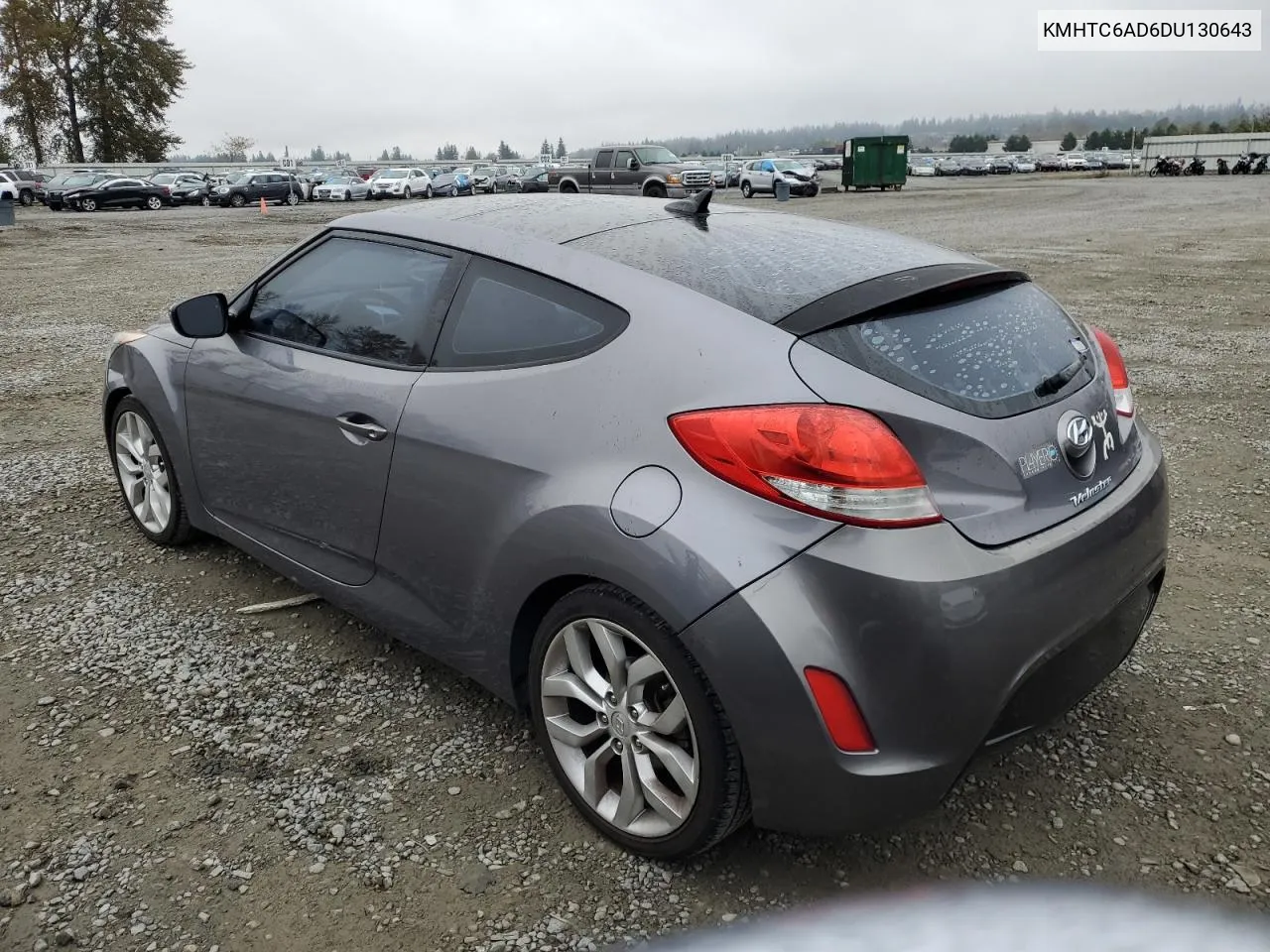 2013 Hyundai Veloster VIN: KMHTC6AD6DU130643 Lot: 75777304