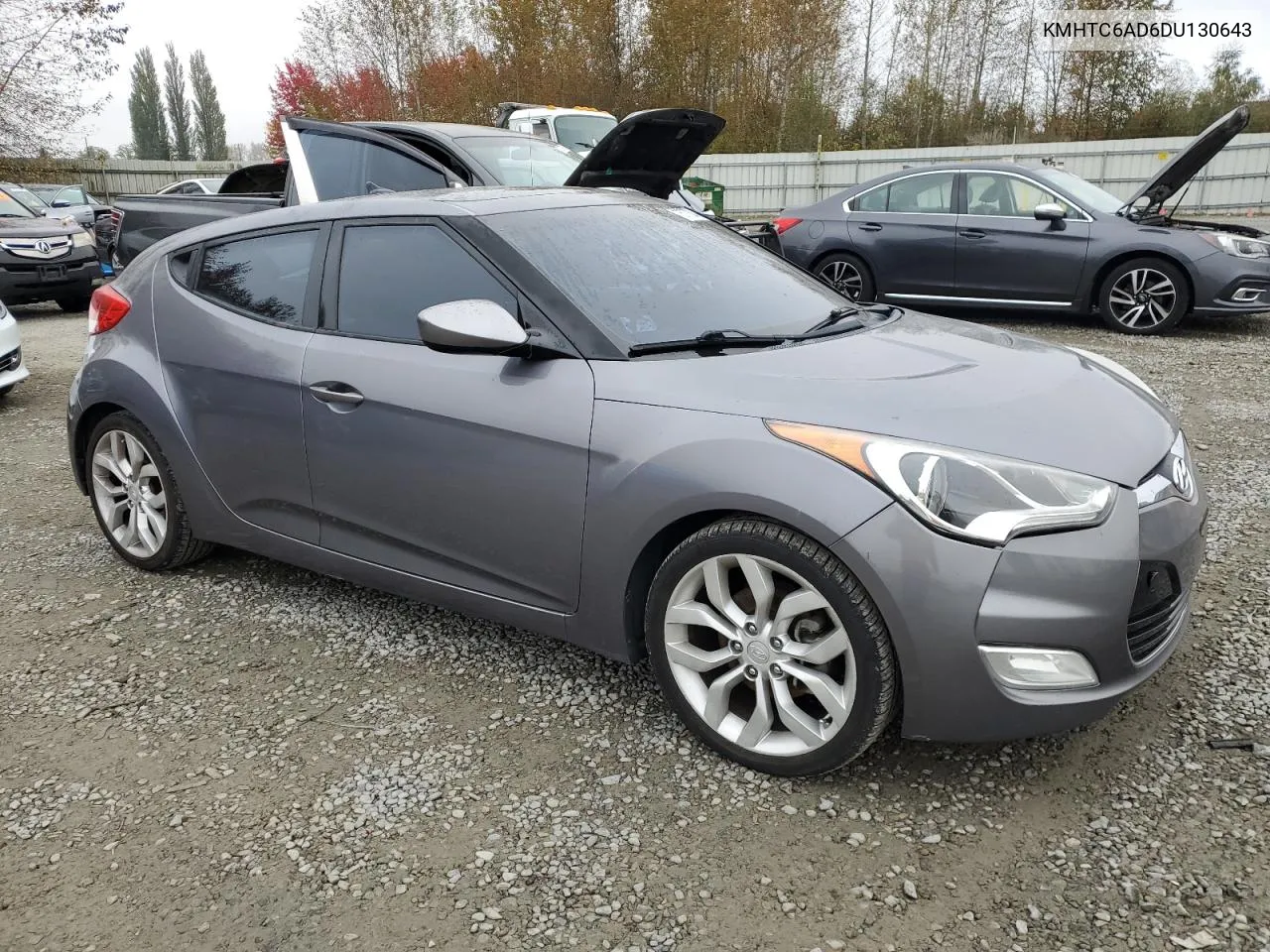 2013 Hyundai Veloster VIN: KMHTC6AD6DU130643 Lot: 75777304