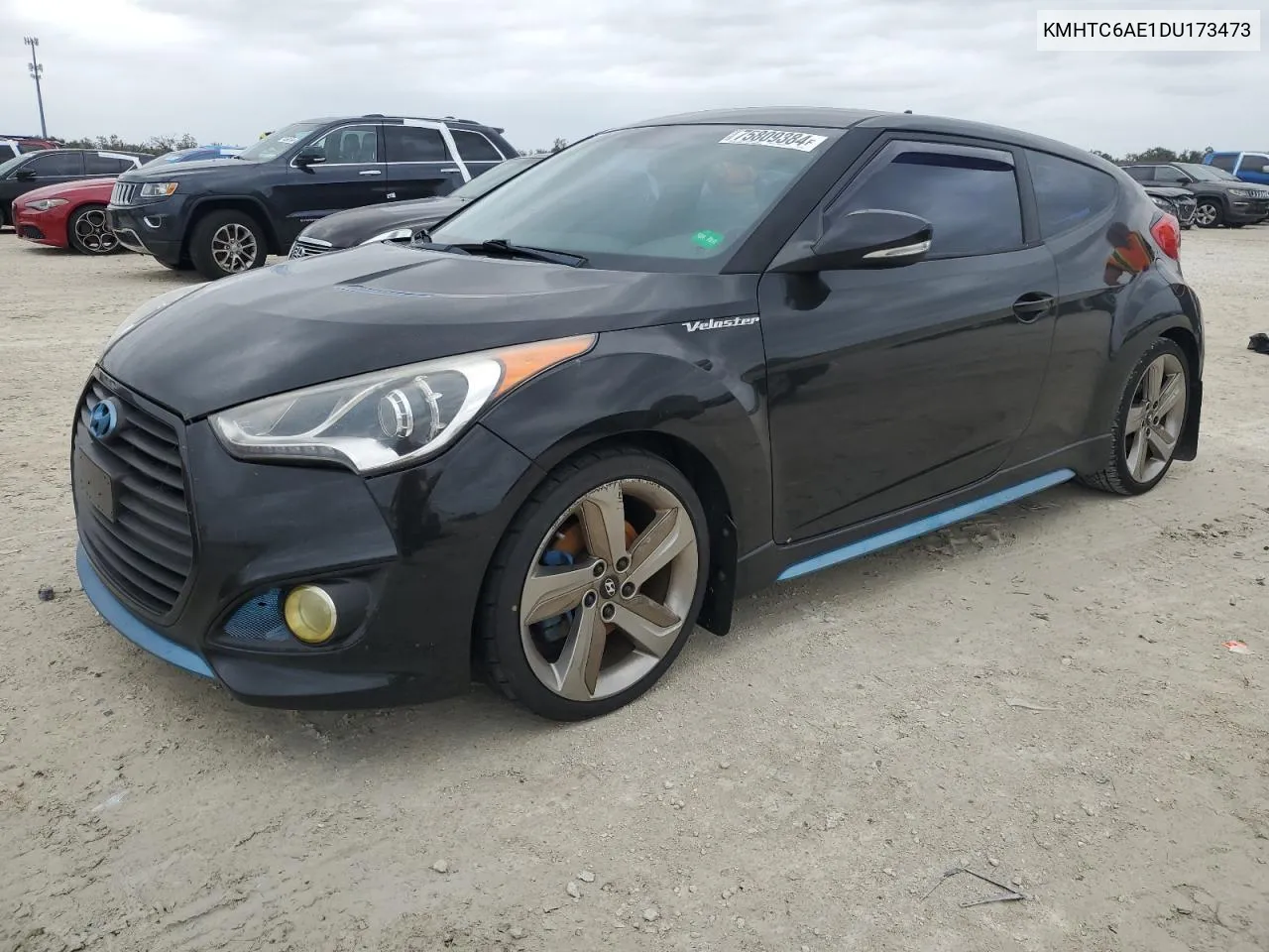 2013 Hyundai Veloster Turbo VIN: KMHTC6AE1DU173473 Lot: 75809384