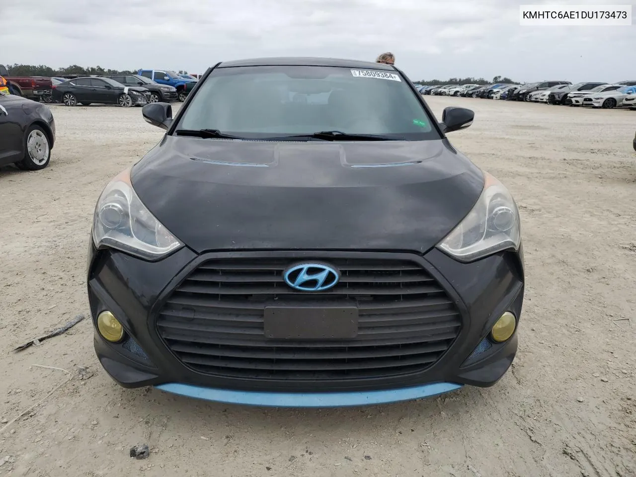 2013 Hyundai Veloster Turbo VIN: KMHTC6AE1DU173473 Lot: 75809384