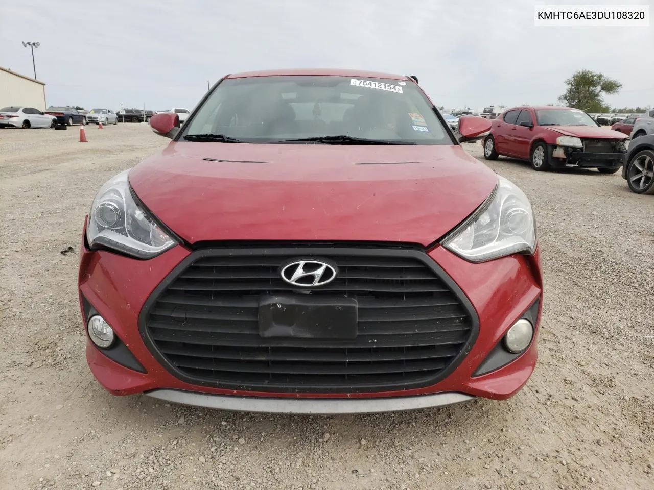 2013 Hyundai Veloster Turbo VIN: KMHTC6AE3DU108320 Lot: 76412154