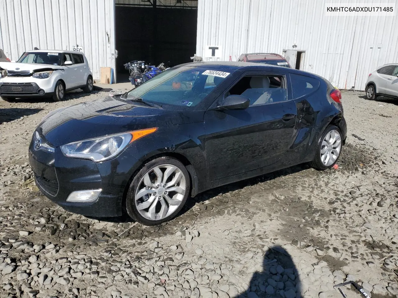 2013 Hyundai Veloster VIN: KMHTC6ADXDU171485 Lot: 76524434