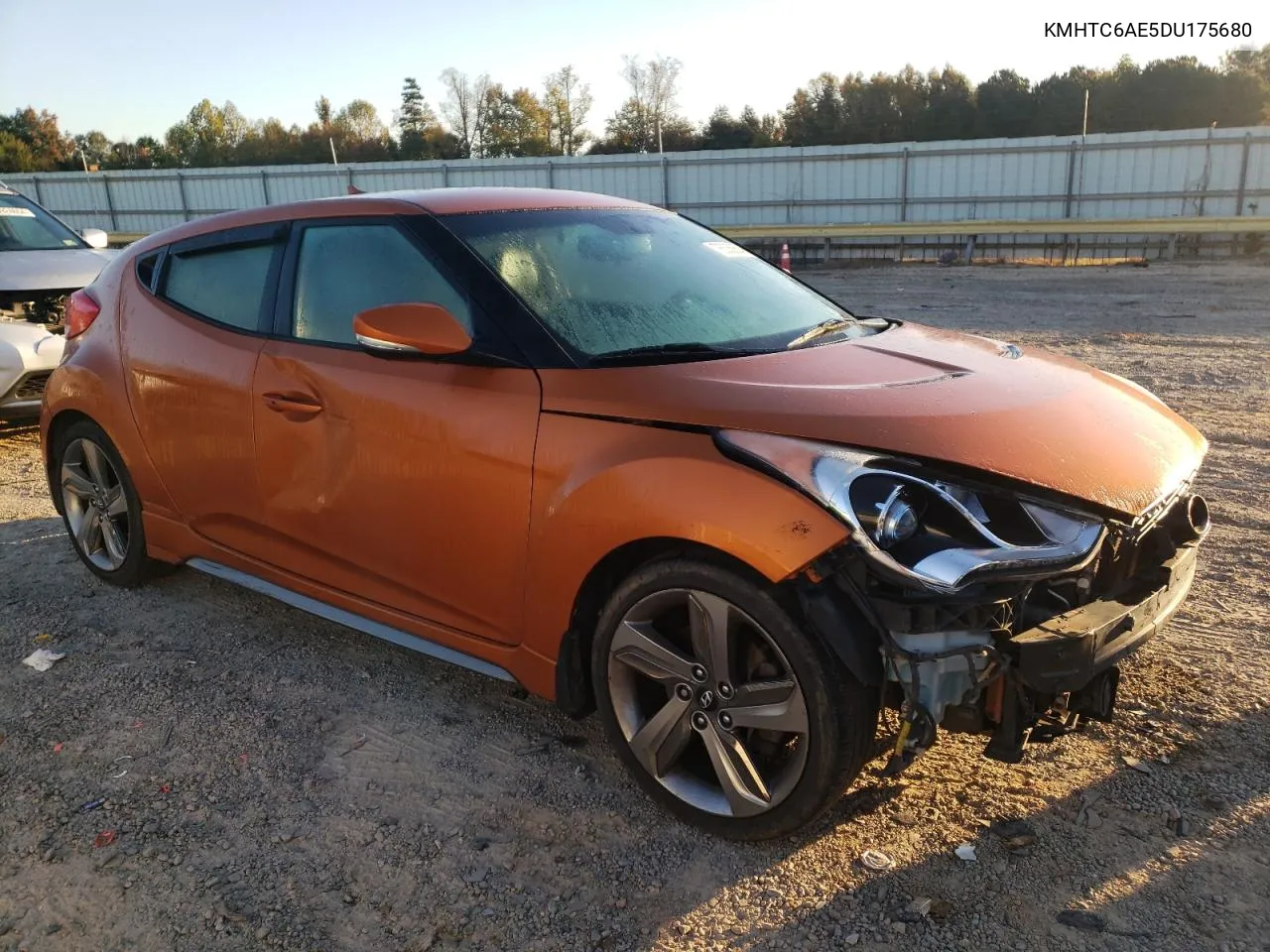 2013 Hyundai Veloster Turbo VIN: KMHTC6AE5DU175680 Lot: 76536654