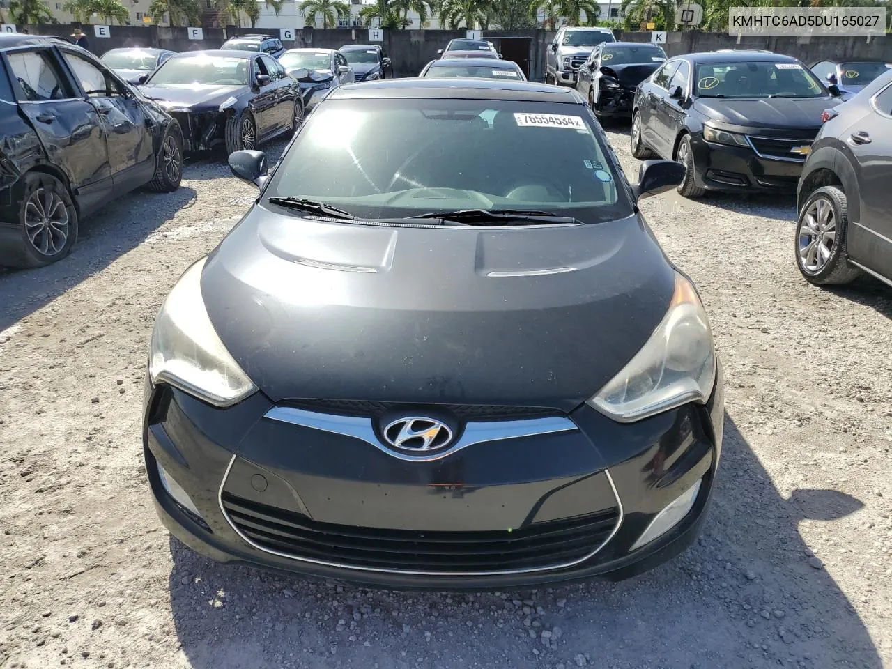 2013 Hyundai Veloster VIN: KMHTC6AD5DU165027 Lot: 76554534