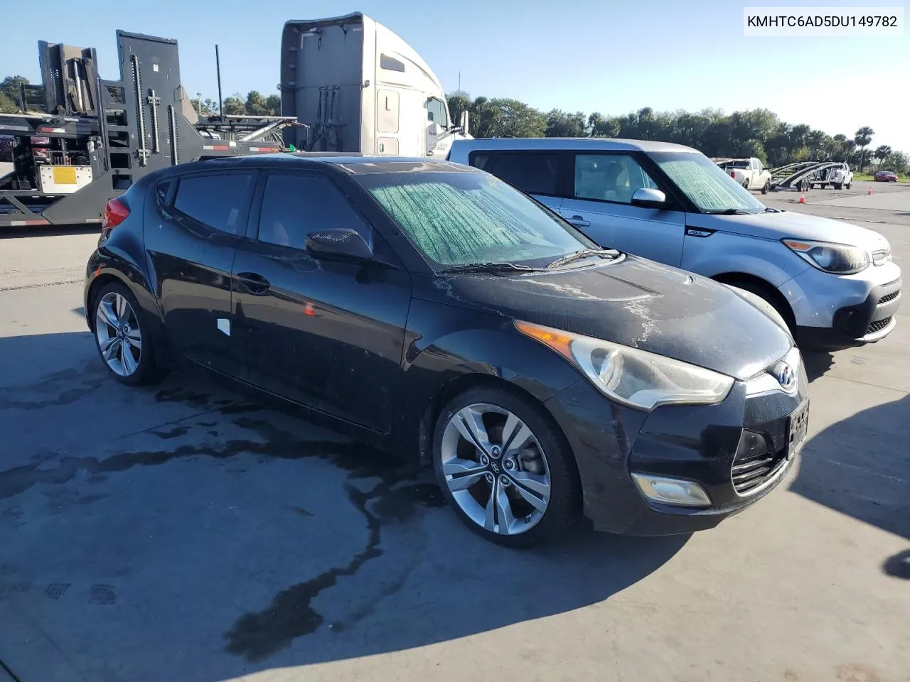 2013 Hyundai Veloster VIN: KMHTC6AD5DU149782 Lot: 77128384