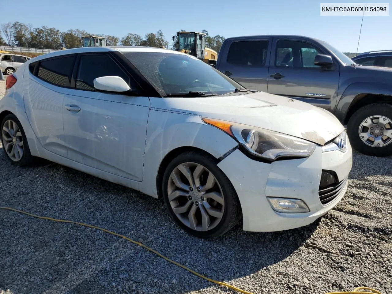 2013 Hyundai Veloster VIN: KMHTC6AD6DU154098 Lot: 77260374