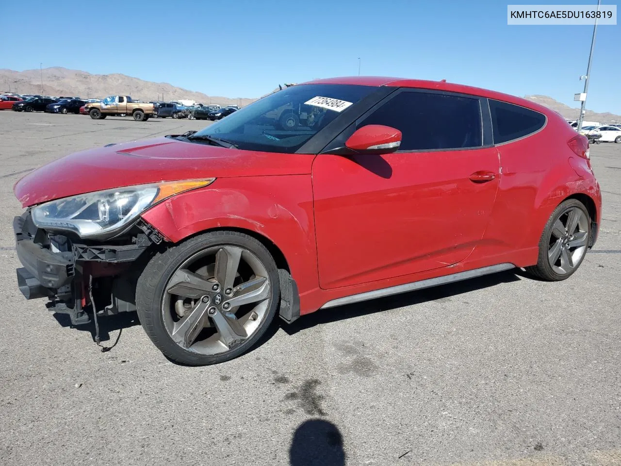 2013 Hyundai Veloster Turbo VIN: KMHTC6AE5DU163819 Lot: 77364984