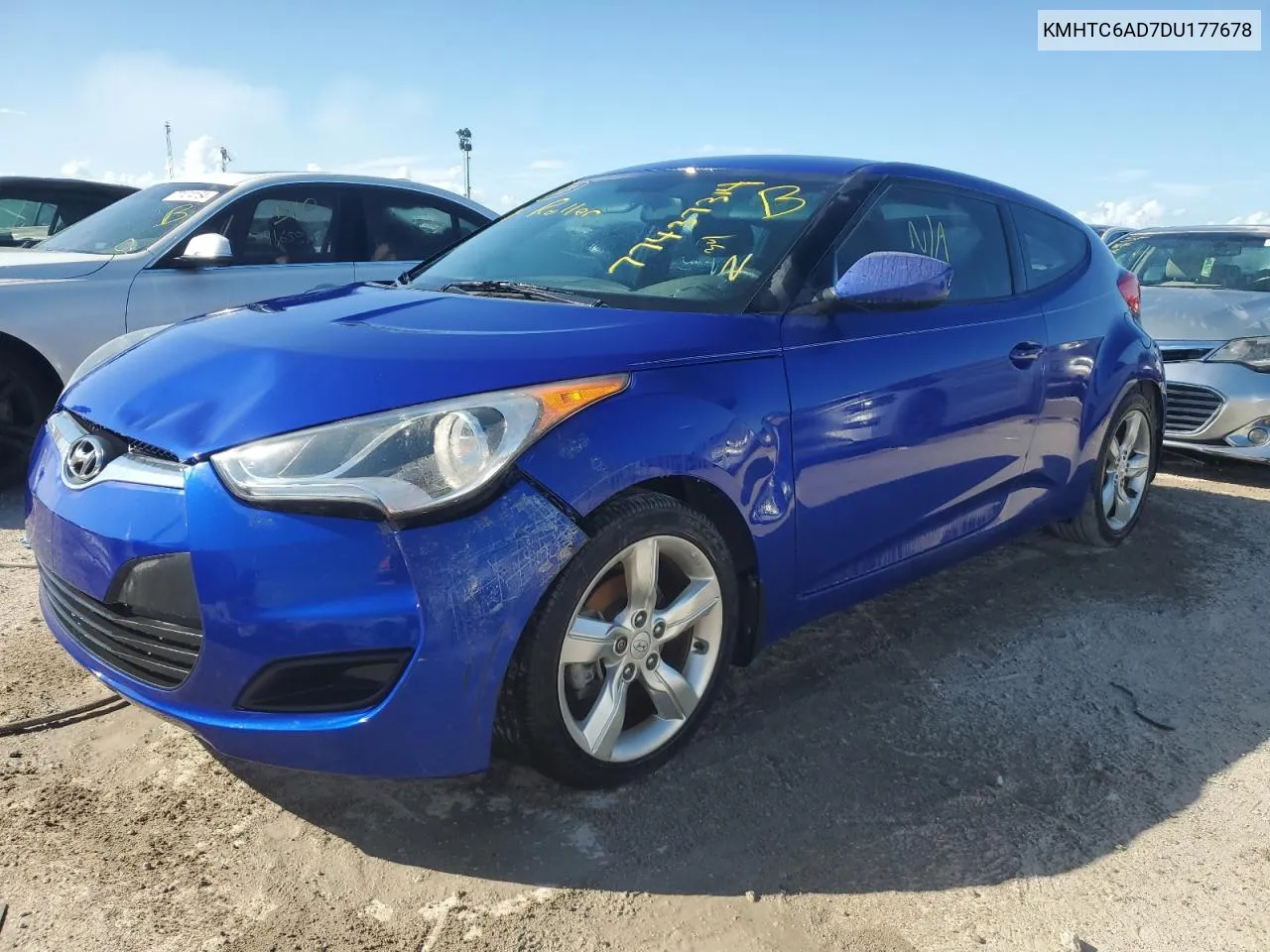 2013 Hyundai Veloster VIN: KMHTC6AD7DU177678 Lot: 77437314