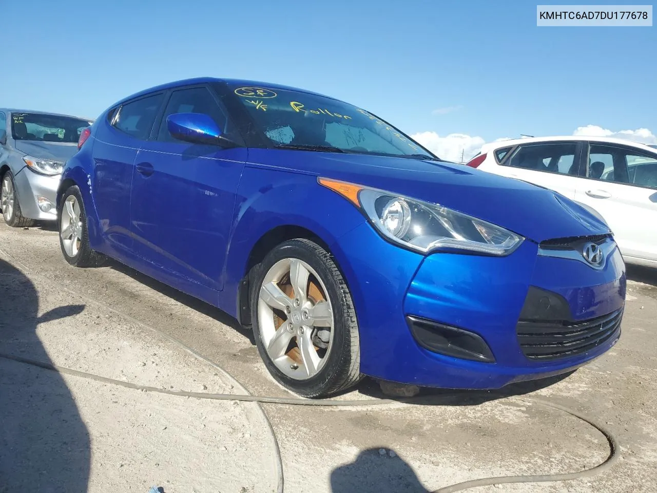 2013 Hyundai Veloster VIN: KMHTC6AD7DU177678 Lot: 77437314