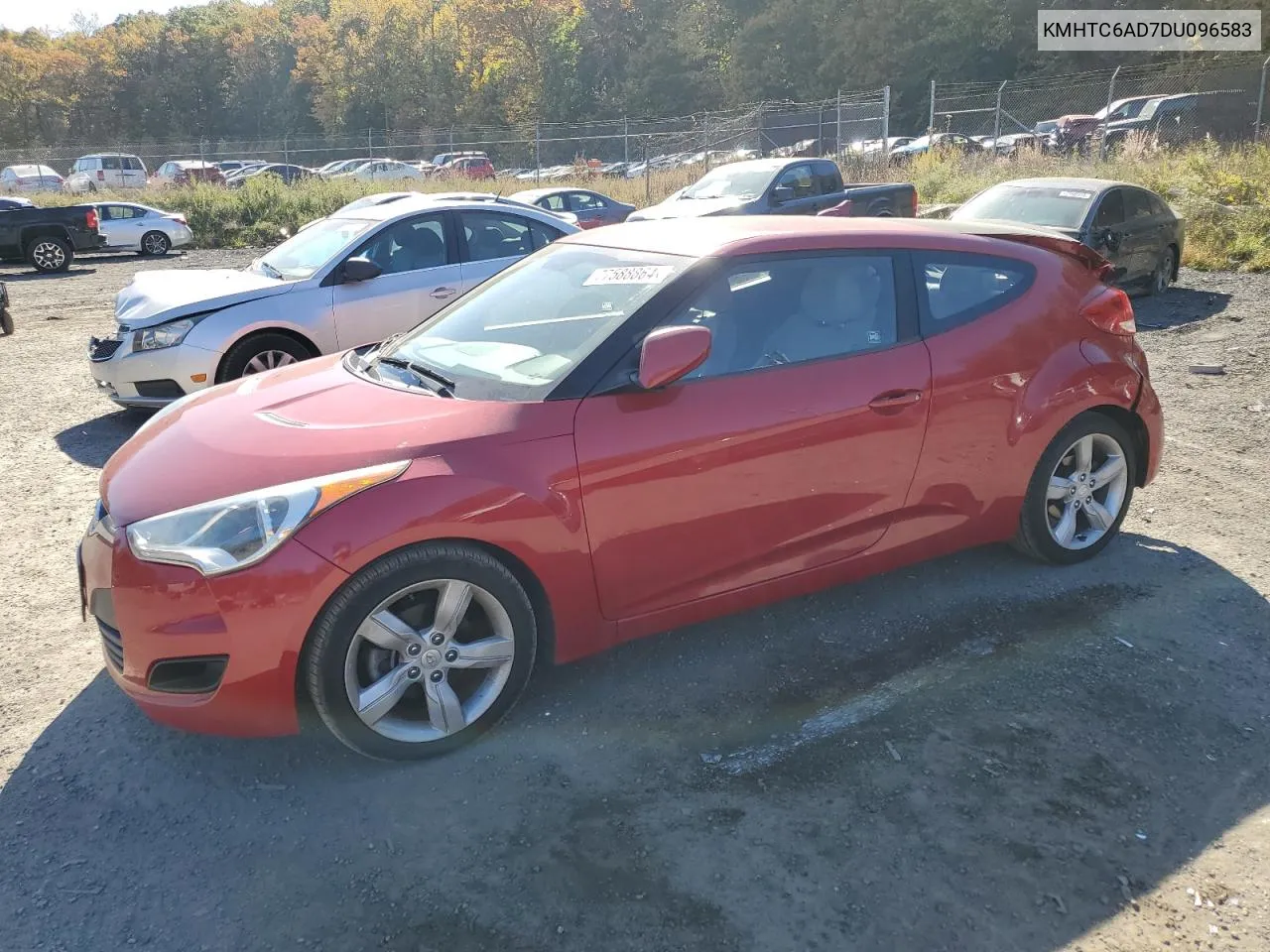 2013 Hyundai Veloster VIN: KMHTC6AD7DU096583 Lot: 77588864