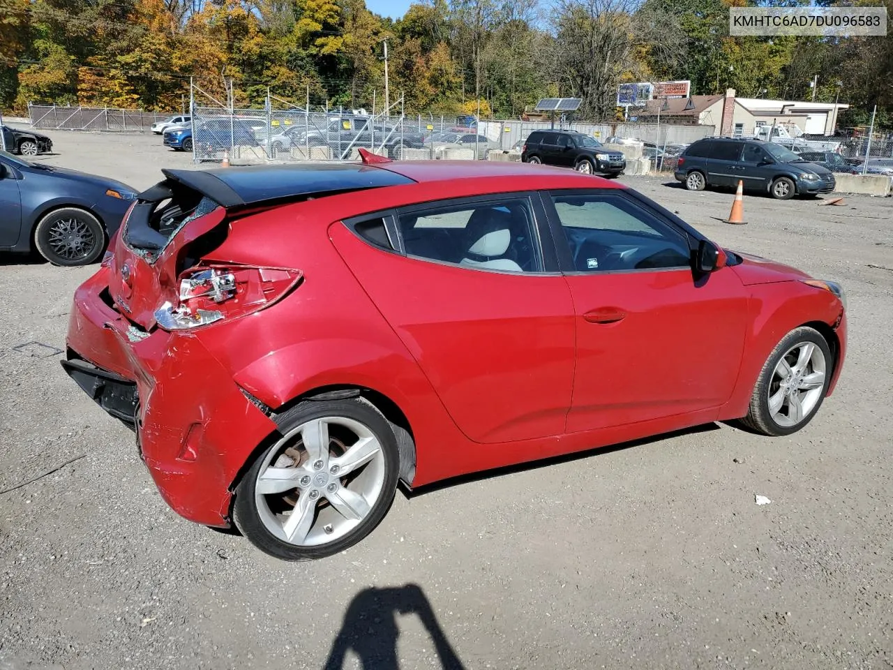 2013 Hyundai Veloster VIN: KMHTC6AD7DU096583 Lot: 77588864