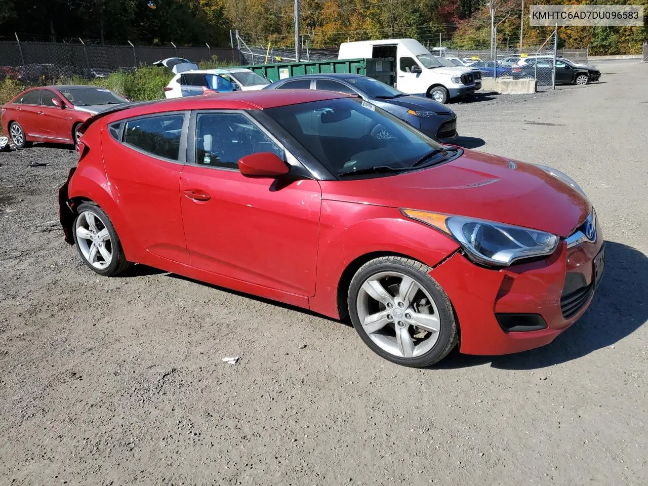 2013 Hyundai Veloster VIN: KMHTC6AD7DU096583 Lot: 77588864