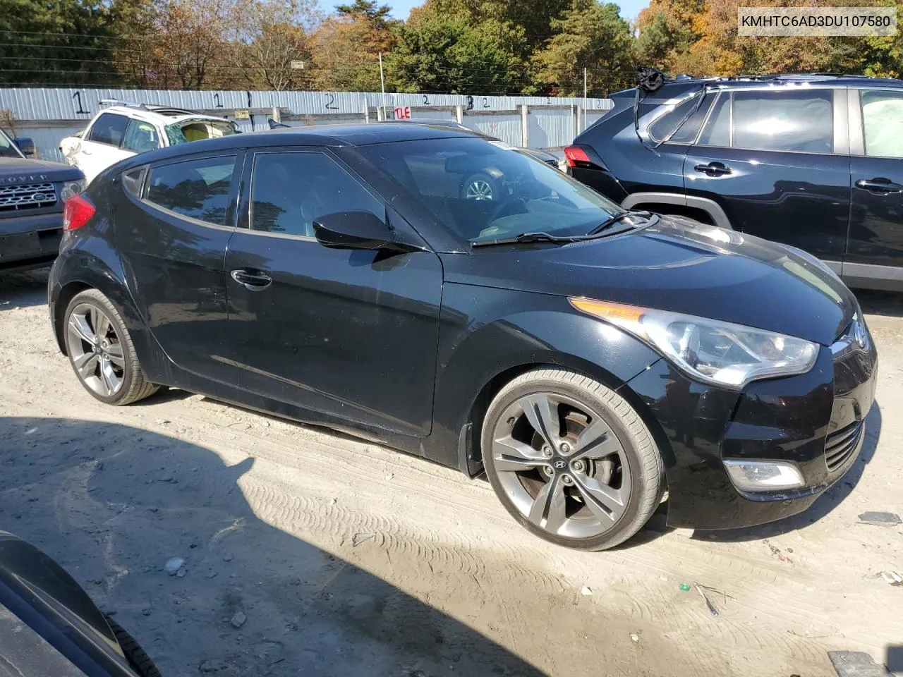 2013 Hyundai Veloster VIN: KMHTC6AD3DU107580 Lot: 77827544