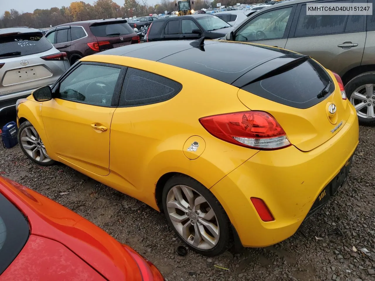 2013 Hyundai Veloster VIN: KMHTC6AD4DU151247 Lot: 77999554