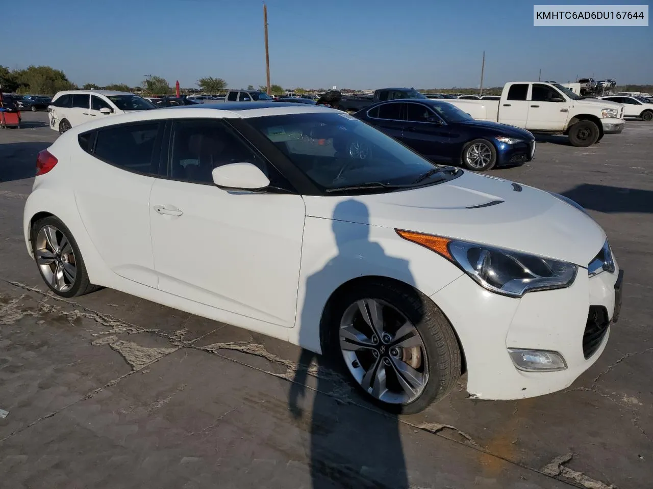 2013 Hyundai Veloster VIN: KMHTC6AD6DU167644 Lot: 78494714