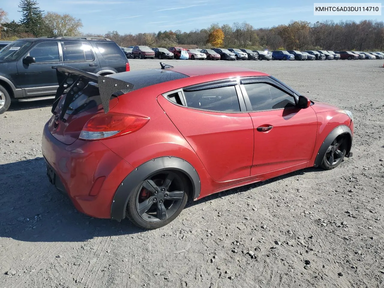 2013 Hyundai Veloster VIN: KMHTC6AD3DU114710 Lot: 78707524