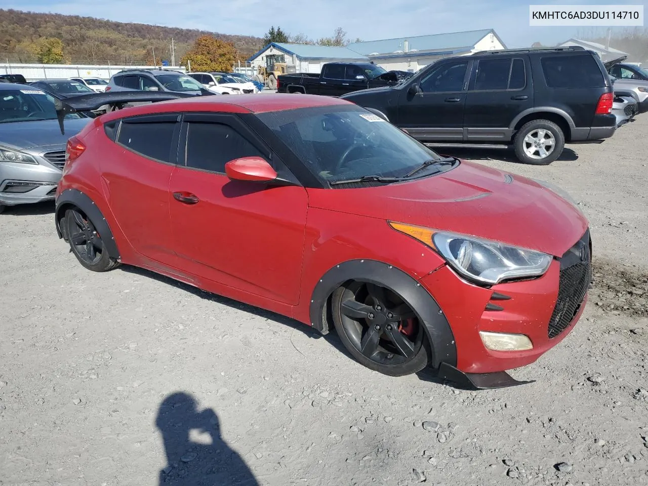 2013 Hyundai Veloster VIN: KMHTC6AD3DU114710 Lot: 78707524