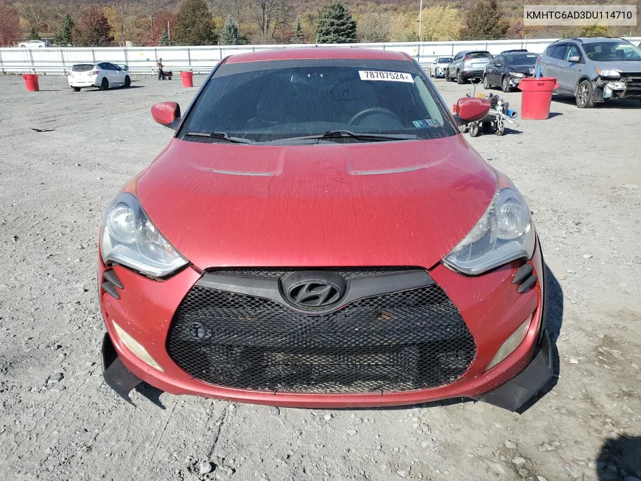 2013 Hyundai Veloster VIN: KMHTC6AD3DU114710 Lot: 78707524