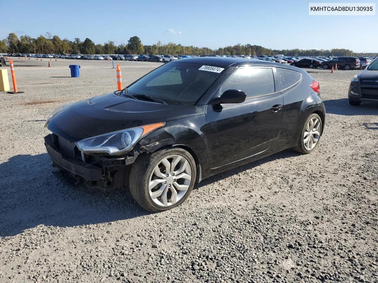 2013 Hyundai Veloster VIN: KMHTC6AD8DU130935 Lot: 78808474