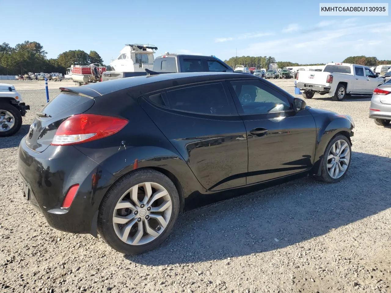 2013 Hyundai Veloster VIN: KMHTC6AD8DU130935 Lot: 78808474