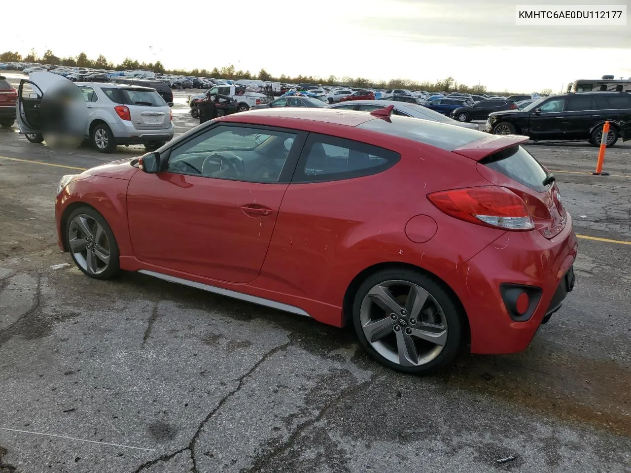 2013 Hyundai Veloster Turbo VIN: KMHTC6AE0DU112177 Lot: 78876194