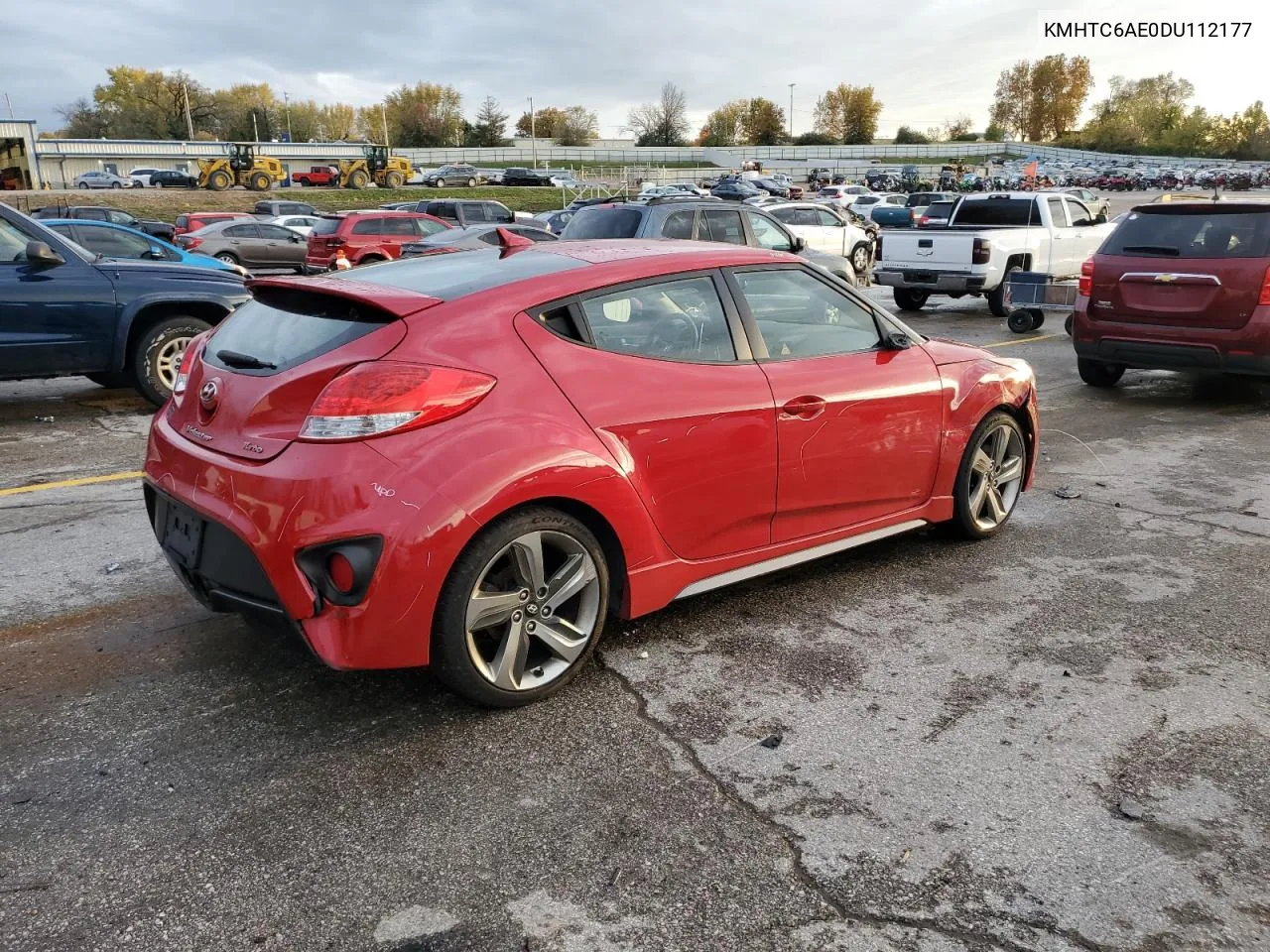 2013 Hyundai Veloster Turbo VIN: KMHTC6AE0DU112177 Lot: 78876194