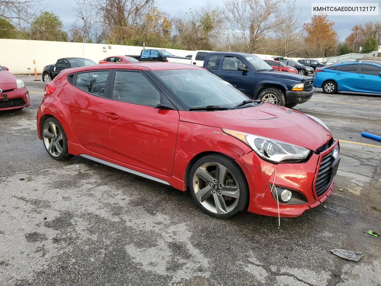 2013 Hyundai Veloster Turbo VIN: KMHTC6AE0DU112177 Lot: 78876194