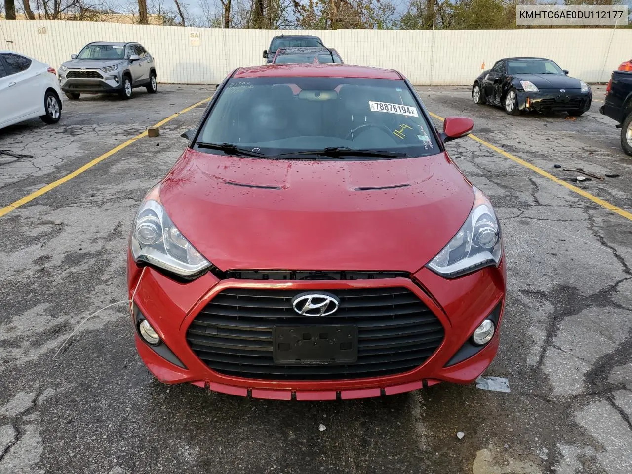 2013 Hyundai Veloster Turbo VIN: KMHTC6AE0DU112177 Lot: 78876194