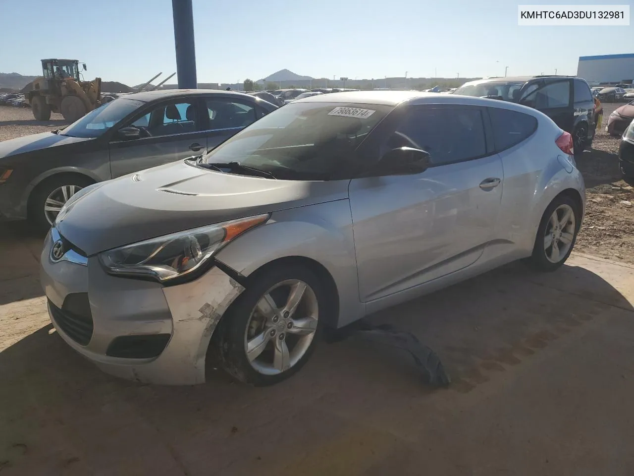 2013 Hyundai Veloster VIN: KMHTC6AD3DU132981 Lot: 79863614