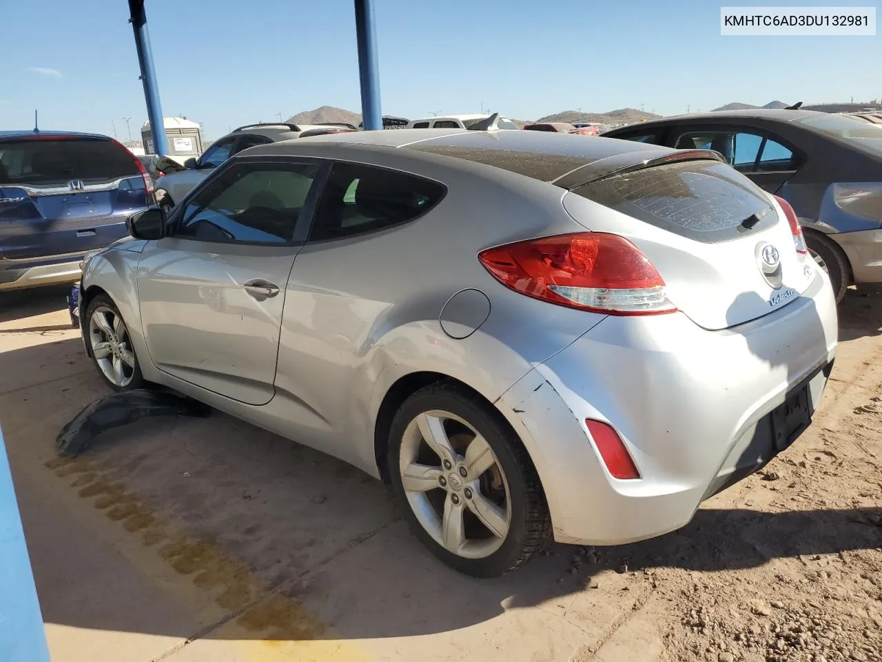 2013 Hyundai Veloster VIN: KMHTC6AD3DU132981 Lot: 79863614