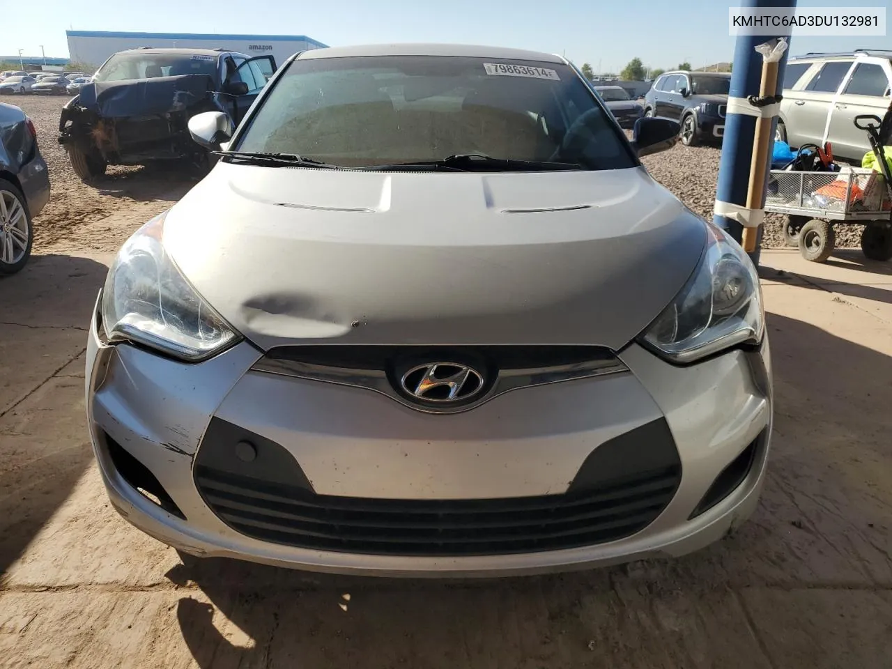 2013 Hyundai Veloster VIN: KMHTC6AD3DU132981 Lot: 79863614