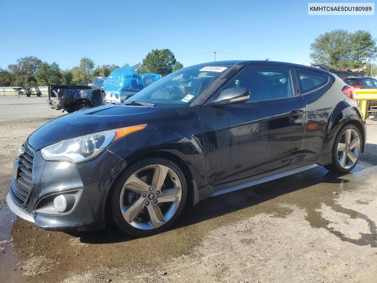 2013 Hyundai Veloster Turbo VIN: KMHTC6AE5DU180989 Lot: 80365584