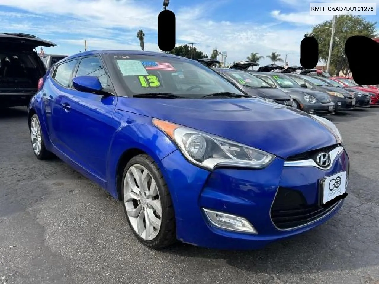 2013 Hyundai Veloster VIN: KMHTC6AD7DU101278 Lot: 80593554