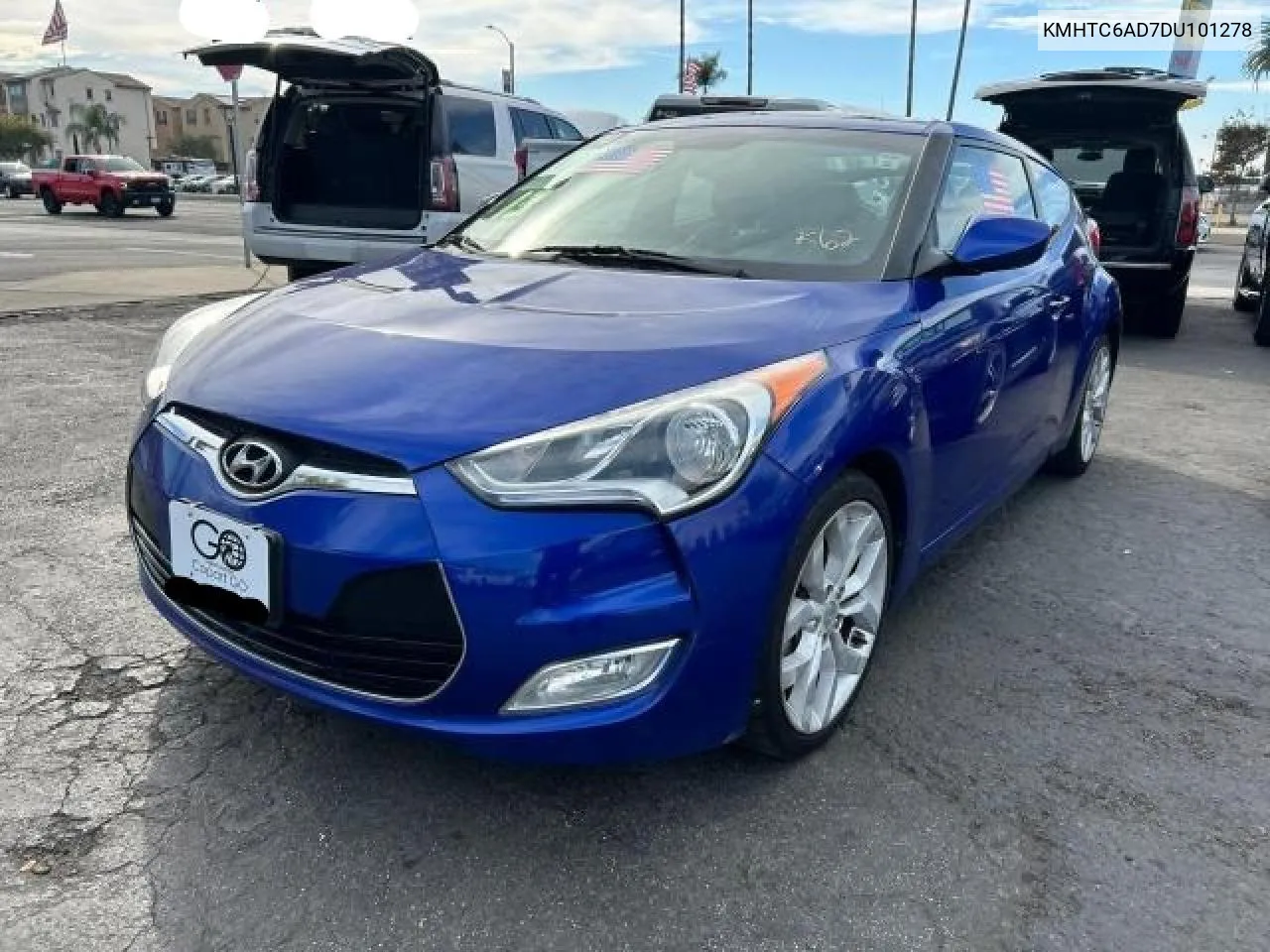 2013 Hyundai Veloster VIN: KMHTC6AD7DU101278 Lot: 80593554