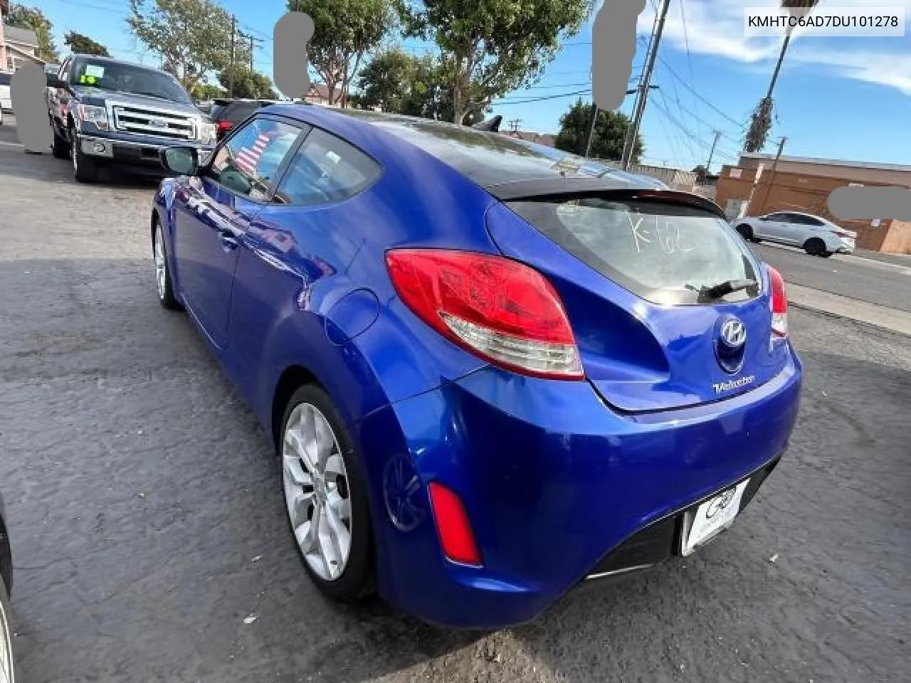 2013 Hyundai Veloster VIN: KMHTC6AD7DU101278 Lot: 80593554