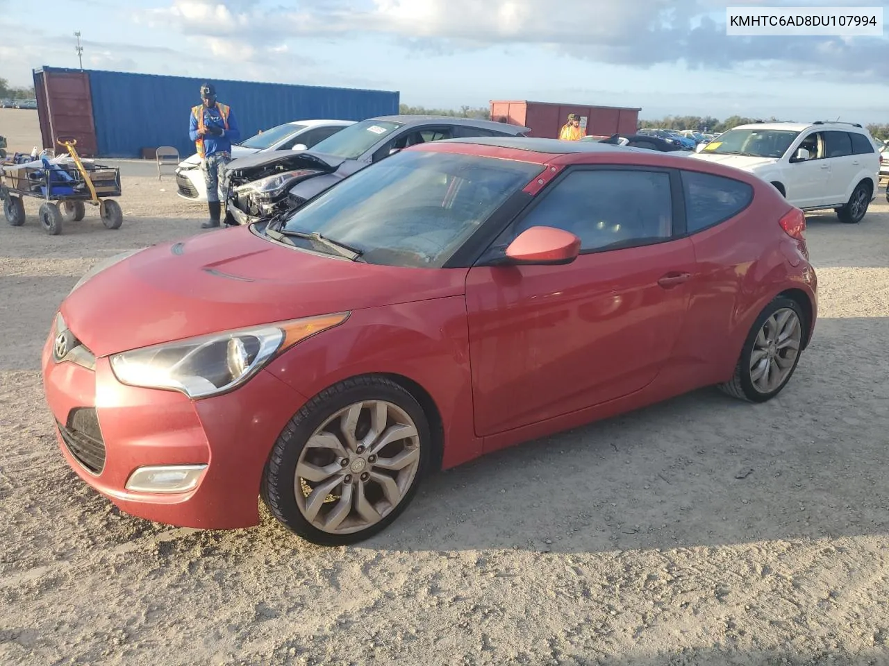 2013 Hyundai Veloster VIN: KMHTC6AD8DU107994 Lot: 80787084