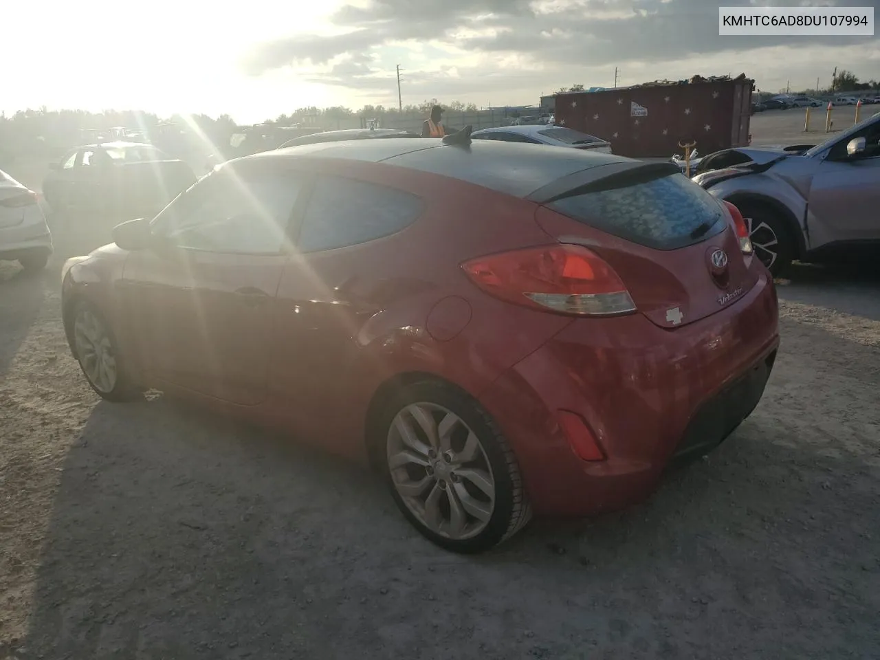 2013 Hyundai Veloster VIN: KMHTC6AD8DU107994 Lot: 80787084