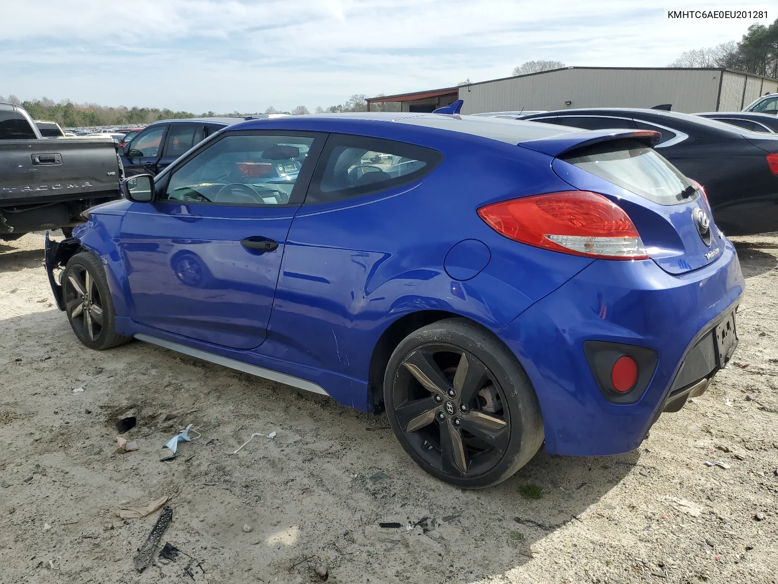 2014 Hyundai Veloster Turbo VIN: KMHTC6AE0EU201281 Lot: 46231034